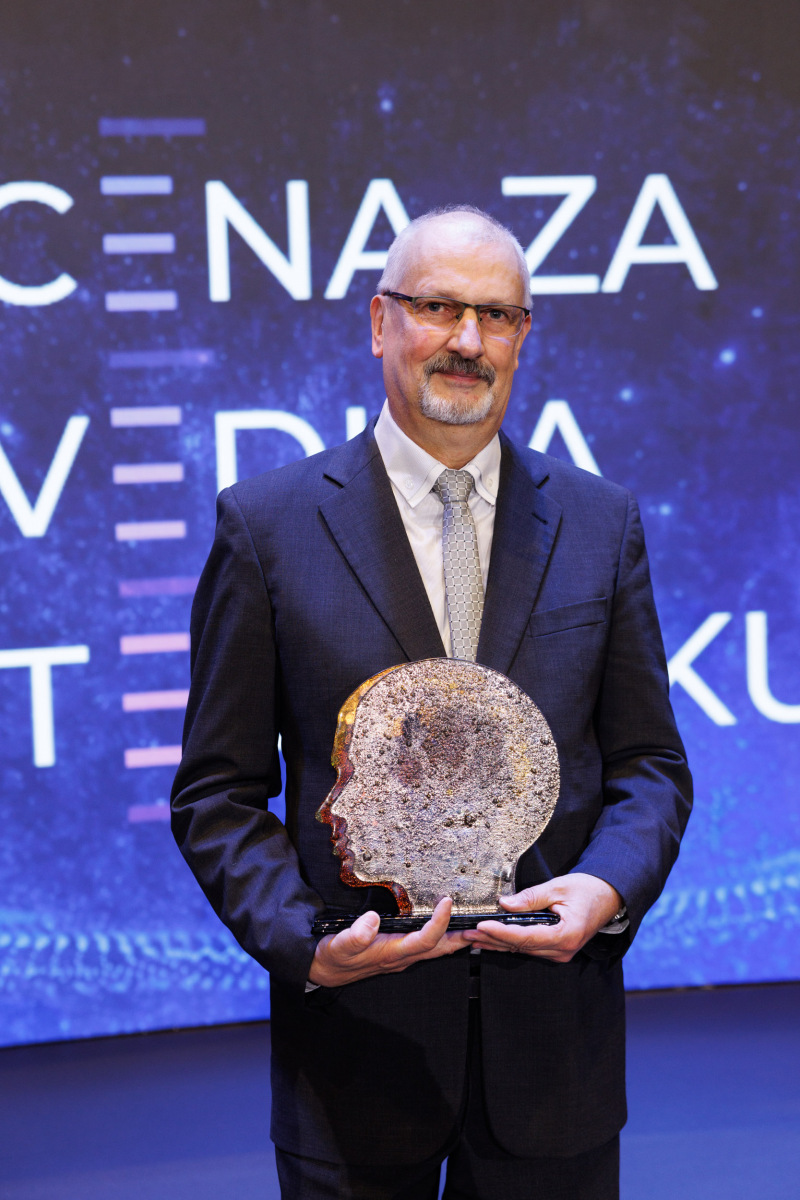 Doc. Ing. Michal Fabian, PhD., laureát Ceny za vedu a techniku 2025 v kategórii Popularizátor vedy. Zdroj: CVTI SR