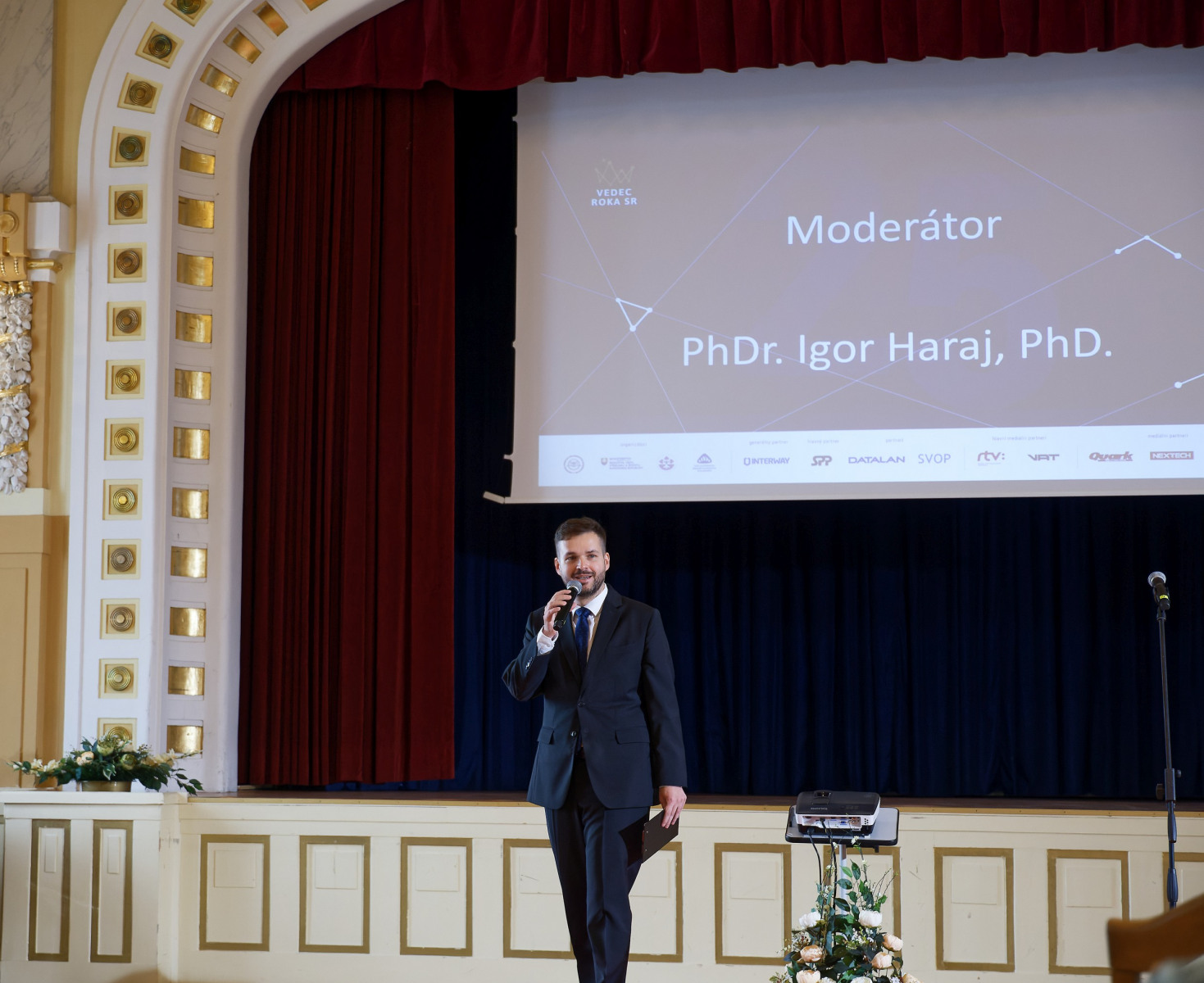 Moderátor Igor Haraj – Vedec roka SR 2021