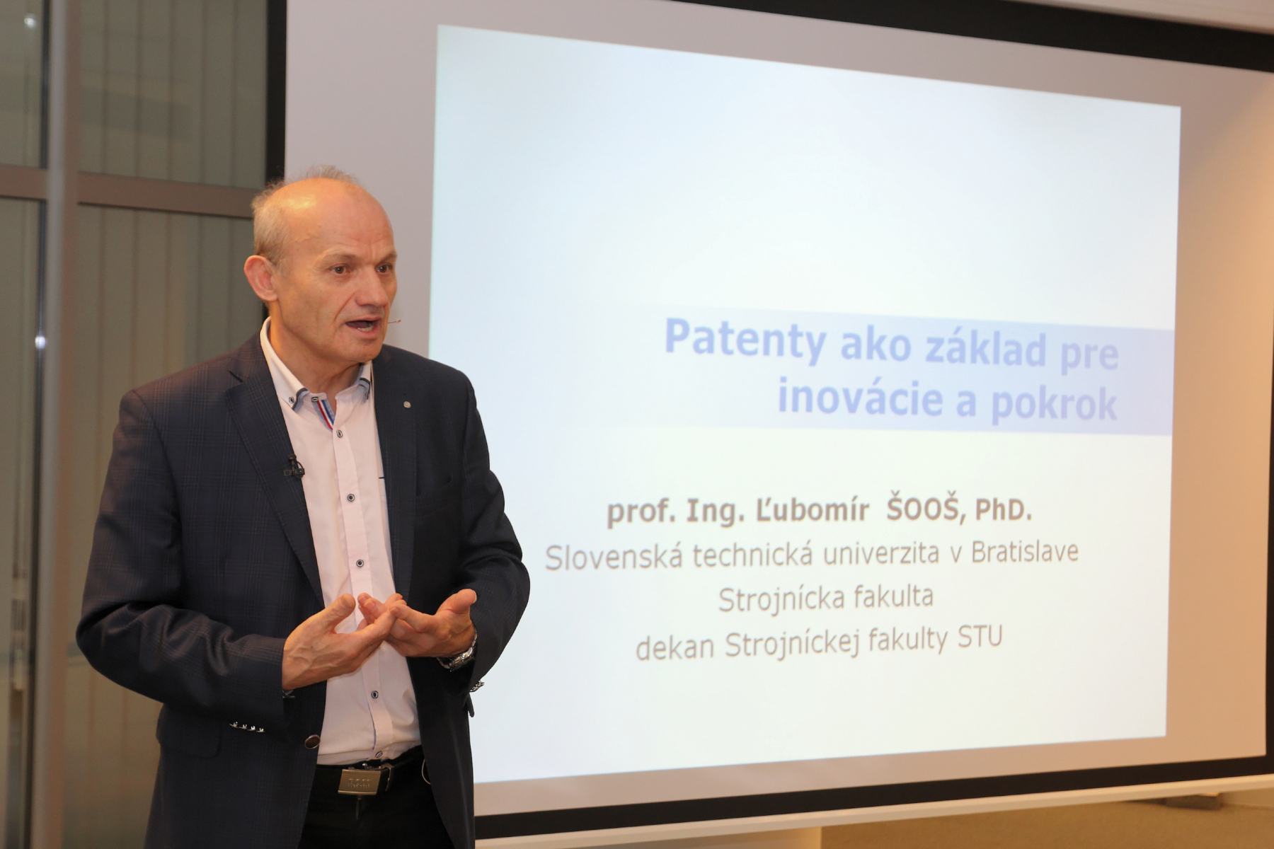 Patenty ako základ pre inovácie a pokrok – prof. Ing. Ľubomír Šooš, PhD.