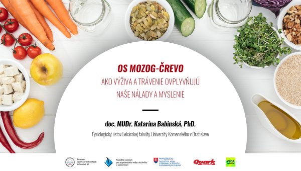 Bratislavská vedecká cukráreň: Os mozog - črevo: Ako výživa a trávenie ovplyvňujú naše nálady a myslenie. Grafika: CVTI SR