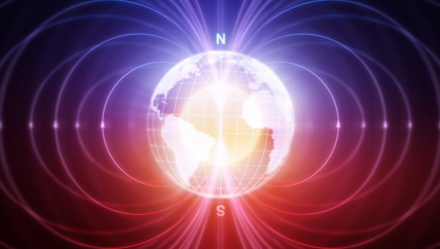 Magnetické polia okolo Zeme. Zdroj: iStockphoto.com