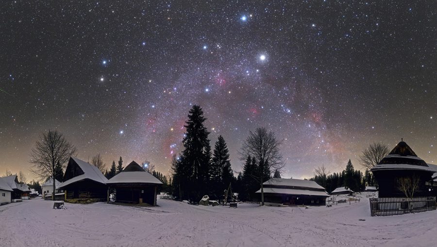 Skanzen Oravskej dediny v Zuberci - Zimné hviezdy (Od Veľkého voza po “padajúcu hviezdu”). Zdroj: Tomáš Slovinský