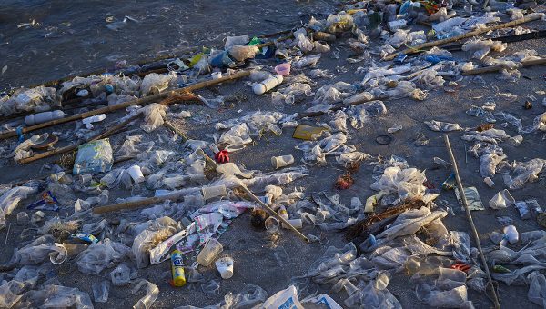 Pláž znečistená odpadmi. Zdroj: iStockphoto.com