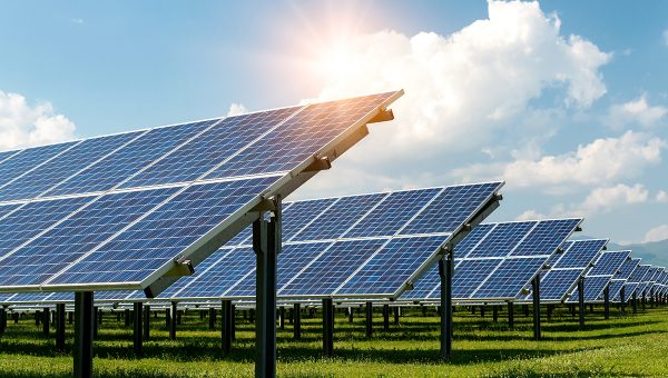 Solárne panely na výrobu obnoviteľnej zelenej energie. Zdroj: iStockphoto.com