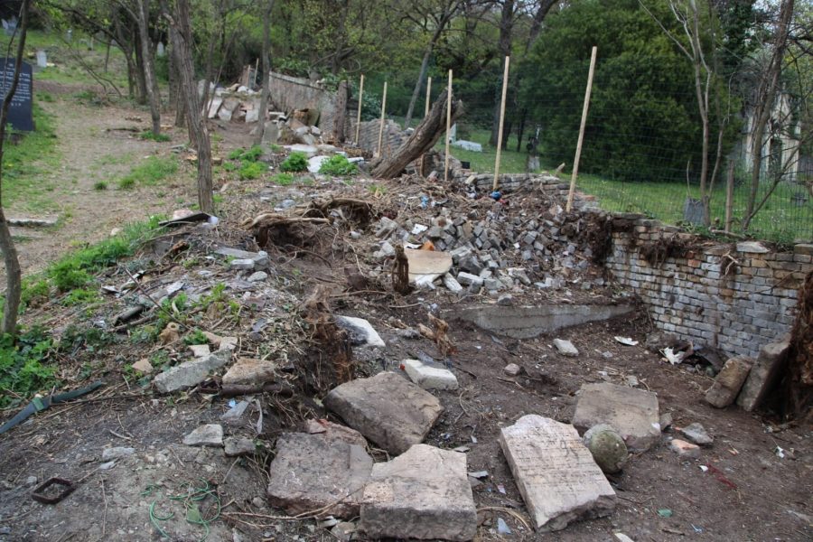 Objav 400 náhrobných dosiek na židovskom Ortodoxnom cintoríne pri revitalizácii zelene v roku 2021. Zdroj: MŽP SR