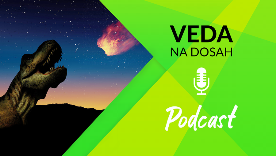 Banner podcast VND - téma Masové vymieranie
