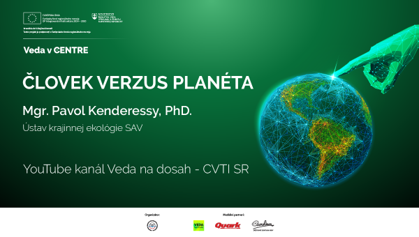 Banner prednášky Človek vs. planéta. Zdroj: CVTI SR