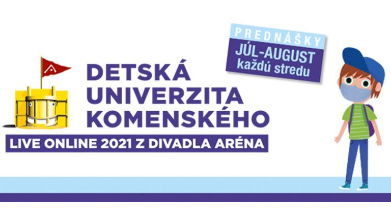 Banner podujatia: Detská Univerzita Komenského Online 2021