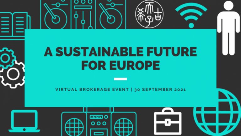 Banner podujatia: Brokerage Event: “A sustainable future for Europe”