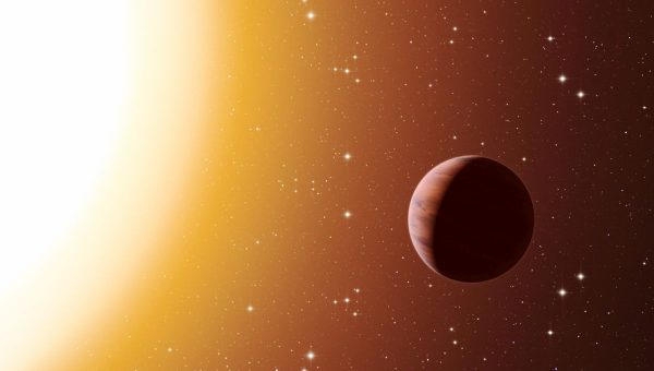 Umelecká predstava o planéte obiehajúcej svoju hviezdu. Zdroj: ESO/L. Calçada/N. Risinger