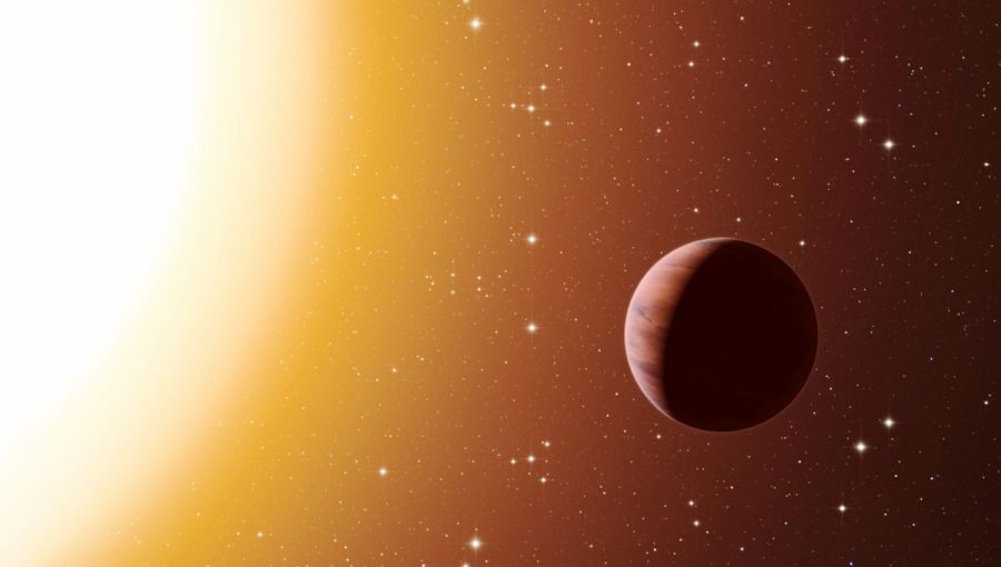 Umelecká predstava o planéte obiehajúcej svoju hviezdu. Zdroj: ESO/L. Calçada/N. Risinger