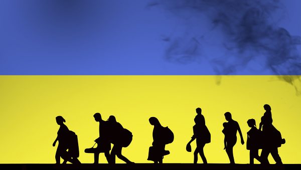 Siluety ľudí utekajúcich pred vojnou na Ukrajine. Zdroj: iStockphoto.com