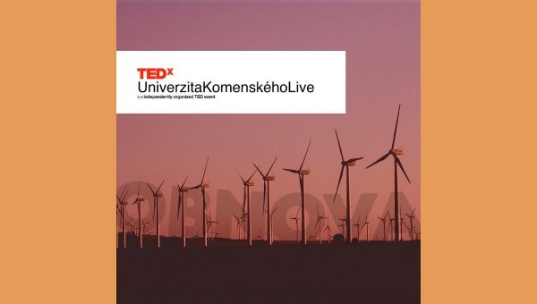Ilustračný obrazok pre podujatie TEDxLive je umiestnené na kopci s veternými mlynmi, pri západe slnka.