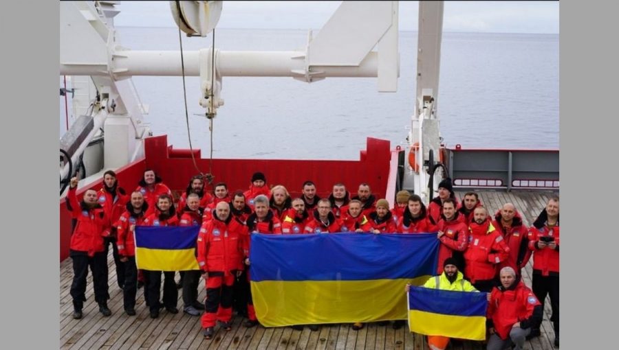 Výskumná posádka ukrajinských vedcov uviazla pre vojnu na Ukrajine na výskumnej stanici Vernadskij na Antarktíde. Zdroj: Instargram Vernadskyj Station