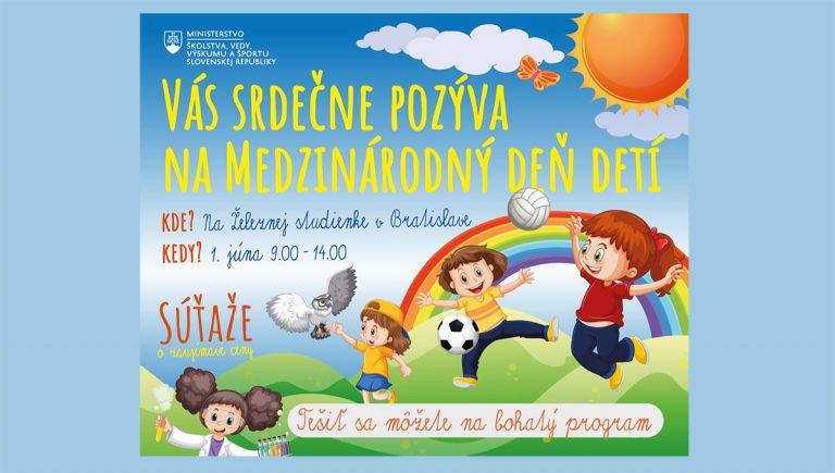 Banner ku Dňu detí. Zdroj: MŠVVaŠ SR