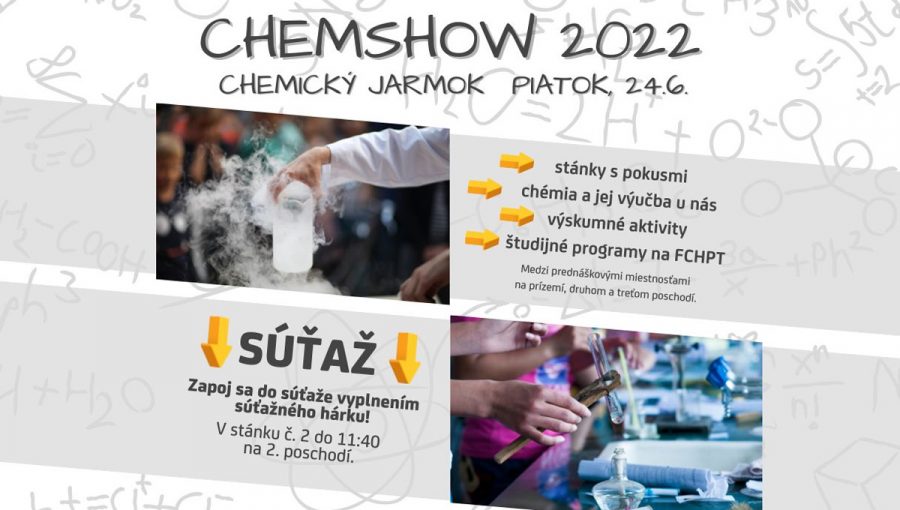 Banner podujatia: Chemický jarmok – CHEMSHOW 2022