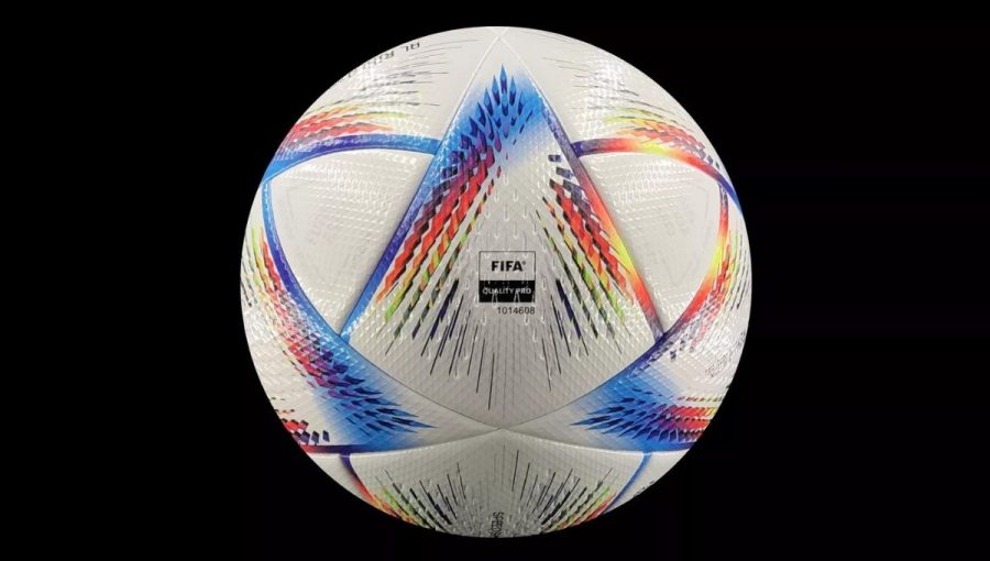 Al Rihla, oficiálna futbalová lopta pre MS vo futbale 2022 v Katare. Zdroj: FIFA