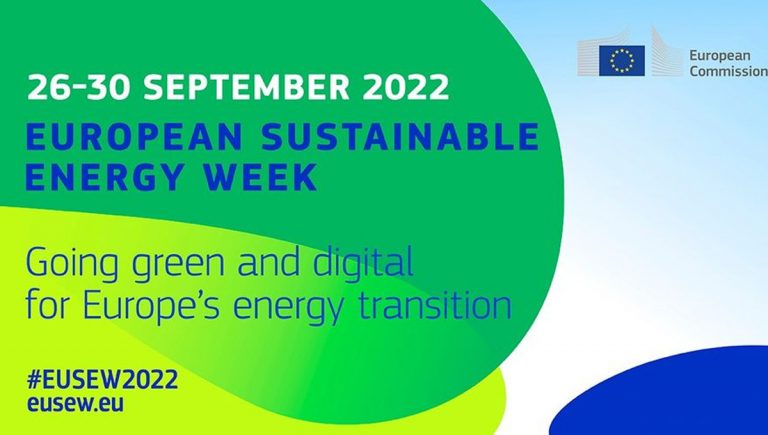 Banner podujatia: EUSEW2022 – Európsky týždeň udržateľnej energie 2022