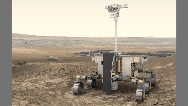 Vizualizácia roveru z programu ExoMars. Zdroj: ESA