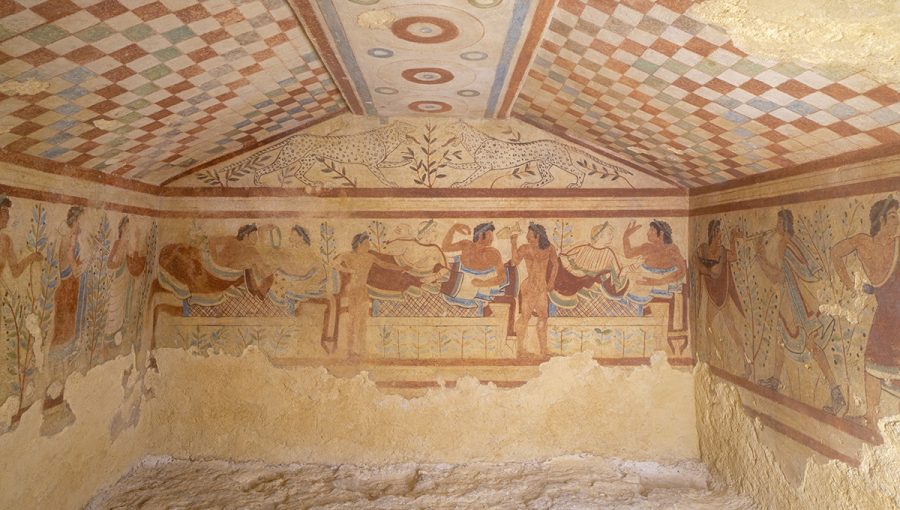 Etruská Hrobka levíc v Tarquinii. Zdroj: iStockphoto.com