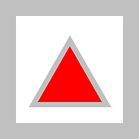 Turistická značka, červený trojuholník