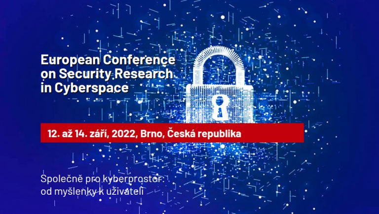 Banner podujatia: Európska konferencia o výskume bezpečnosti v kybernetickom priestore