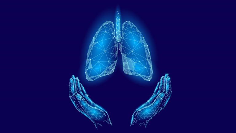 Ilustrácia dlaní ochraňujúcich pľúca. Zdroj: iStockphoto.com
