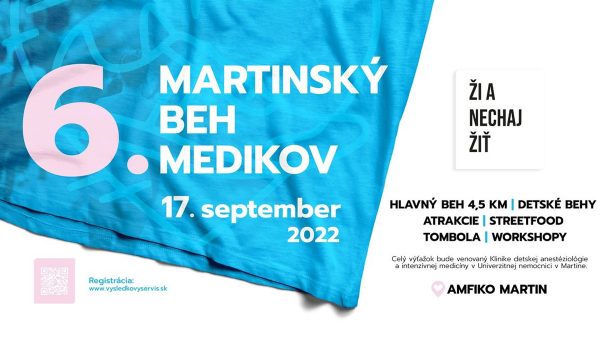 Banner podujatia: Martinský beh medikov 2022