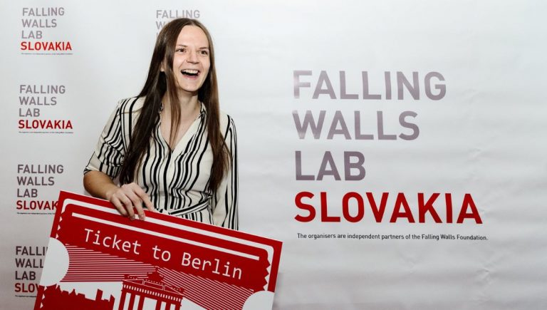 Slovenská víťazka Falling Walls Lab Slovakia Monika Janíková. Zdroj: UK v Bratislave