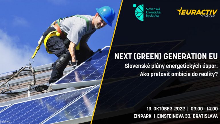 Banner podujatia: Next (Green) Generation EU