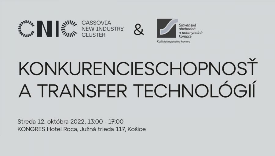Banner podujatia: Konkurencieschopnosť a transfer technológií