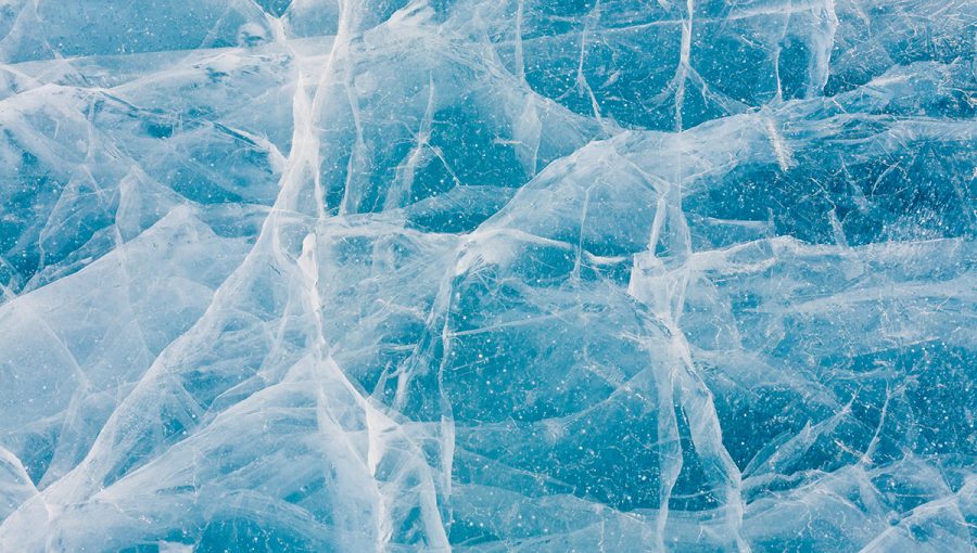 Štruktúra popraskaného ľadu. Zdroj: iStockphoto.com