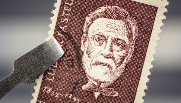 Portrét Louisa Pasteura na poštovej známke. Zdroj: iStockphoto.com
