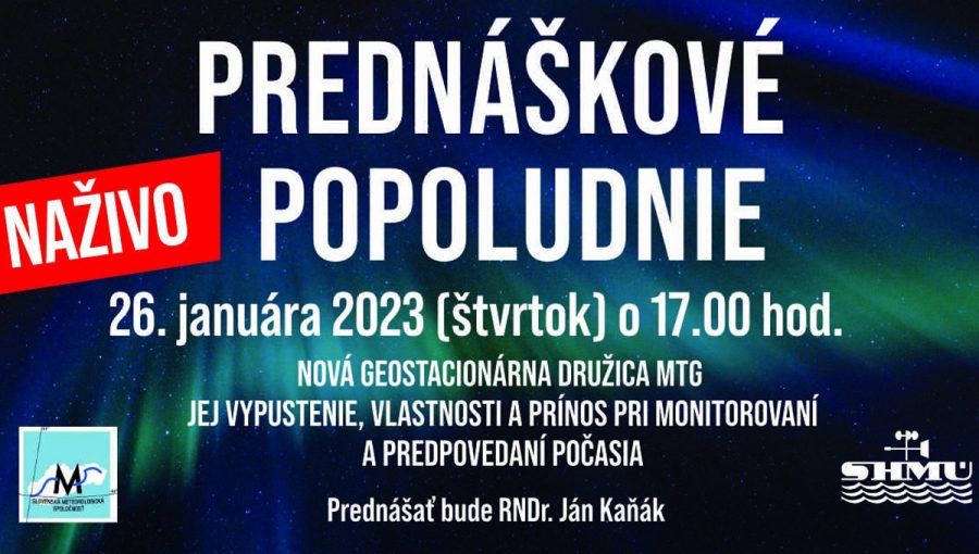 Banner prednášky: Nová geostacionárna družica MTG