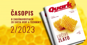 Pohľad na titulku Quarku z februára 2023. Sú na nej medové plásty. Zdroj: Quark