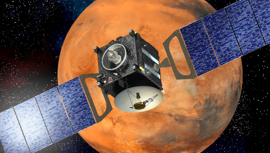 Radar MARSIS na kozmickej sonde ESA Mars Express. Autor: D. DUCROS. Zdroj: ESA