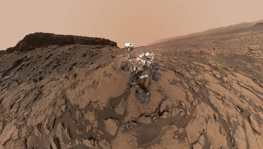 Rover Curiosity na Marse. Zdroj: NASA