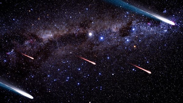 Obloha posiata kométami. Zdroj: iStockphoto.com