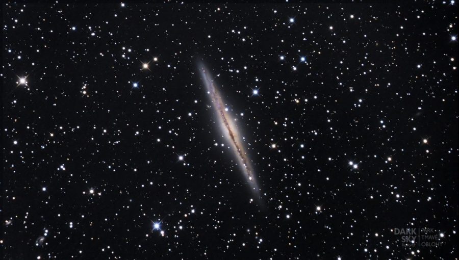 Galaxia NGC891. Zdroj: Dark Side Beskydy