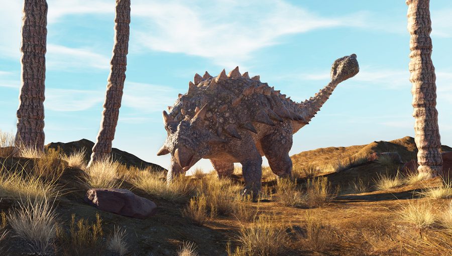 3D ilustrácia ankylosaura. Zdroj: iStockphoto.com