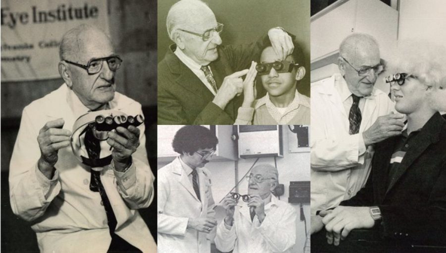 William Feinbloom zasvätil svoju viac ako 50-ročnú kariéru zrakovo postihnutým. Zdroj: Salus University