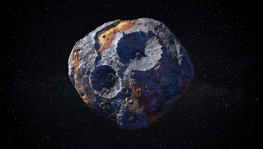 Asteroid 16 Psyche. Zdroj: iStockphoto.com