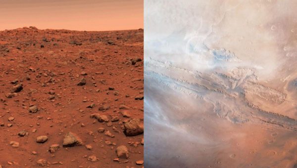 Snímky z Marsu. Zdroj: NASA