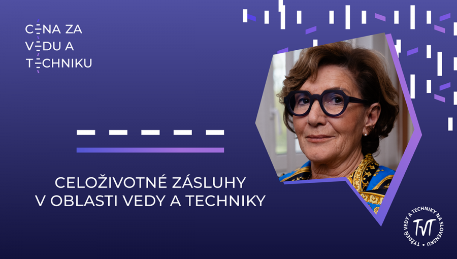 Cena za vedu a techniku. Celoživotné zásluhy v oblasti vedy a techniky - prof. Ing. Zuzana Sternová, PhD.