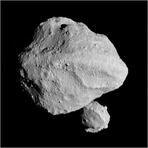 Asteroid Dinkinesh s novoobjaveným menším asteroidom. Zdroj: NASA/Goddard/SwRI/Johns Hopkins APL/NOAO