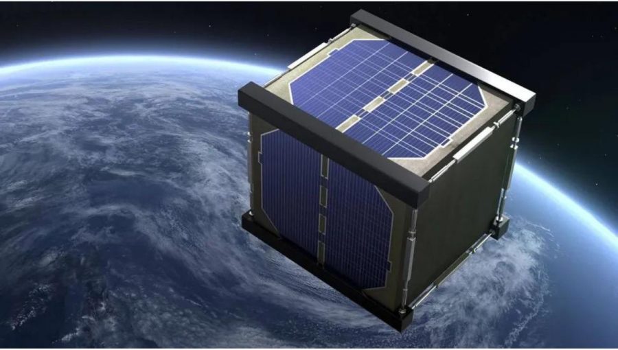 Ilustrácia dreveného štvorcového satelitu. Zdroj: Kjótska univerzita