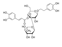 Organická zlúčenina verbaskozid. Zdroj: Wikimedia Commons