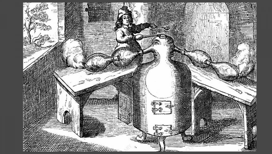 Nemecký lekárnik Johann Rudolph Glauber predstavil v roku 1658 zázračnú soľ sal mirabile. Zdroj: snl.no