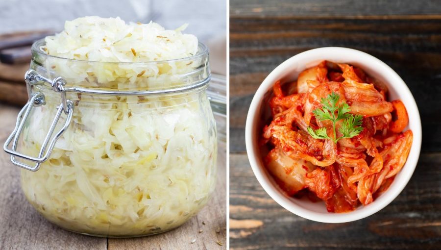 Kyslá kapusta (vľavo) verzus kimchi (vpravo). Ktorý typ prípravy preferujete vy? Zdroj: iStockphoto.com