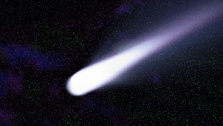Modrá kométa vo vesmíre. Zdroj: iStockphoto.com